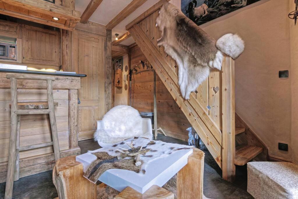 Ferienwohnung Duplex Chaleureux Au Coeur De Megeve 2 P Exterior foto