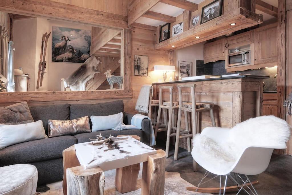 Ferienwohnung Duplex Chaleureux Au Coeur De Megeve 2 P Exterior foto